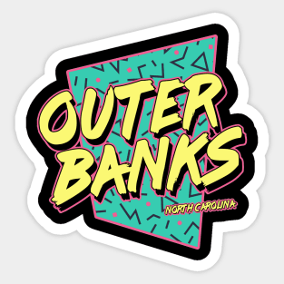 Outer Banks North Carolina Vintage Retro OBX NC Sticker